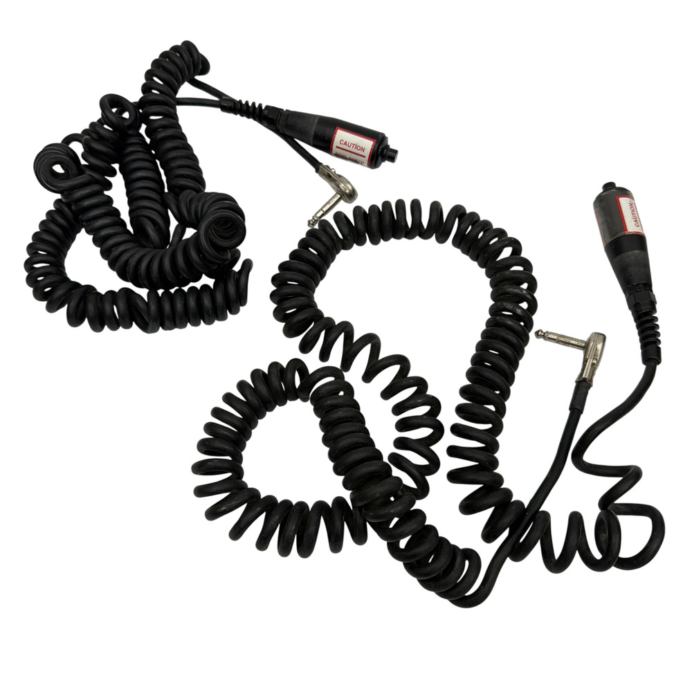 Lot of 2 Dental X-Ray Exposure Hand Switches Coiled Cord 1/4 in Plug Tested